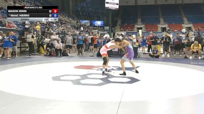 94 lbs Semis - Mason Irwin, New Jersey vs Isaac Hierro, Arizona