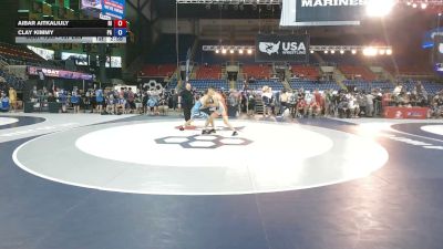 157 lbs Cons. Sub-rd Of 32 - Aibar Aitkaliuly, Rhode Island vs Clay Kimmy, Pennsylvania