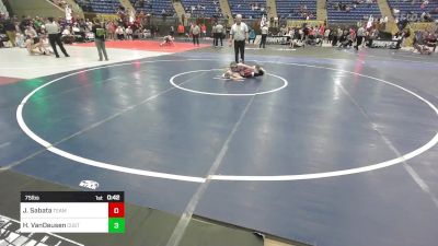 75 lbs Consi Of 16 #2 - Jayce Sabata, Team Grand Valley Elite vs Hesston VanDeusen, Custer County