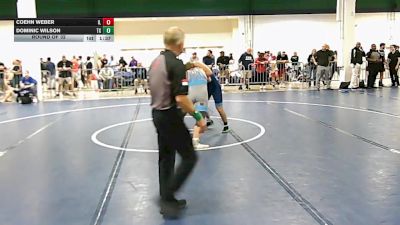 150 lbs Round Of 32 - Coehn Weber, IL vs Dominic Wilson, TX