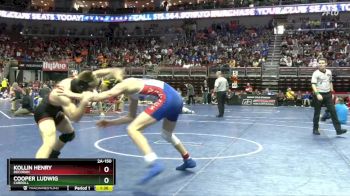 2A-150 lbs Cons. Round 2 - Cooper Ludwig, Carroll vs Kollin Henry, Decorah