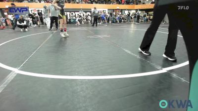 76 lbs Rr Rnd 3 - Weston Rutledge, Carl Albert vs Paisley Jones, Tecumseh Youth Wrestling