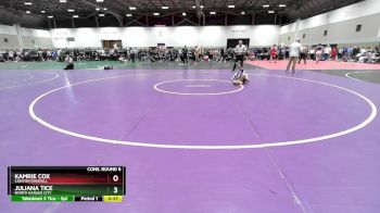 100 lbs Cons. Round 6 - Kamrie Cox, Canyon Randall vs Juliana Tice, North Kansas City