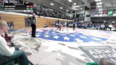 132 lbs Semis & 1st Wb (8 Team) - Jade Wilkens, Madison vs Jett Whiting, West Central