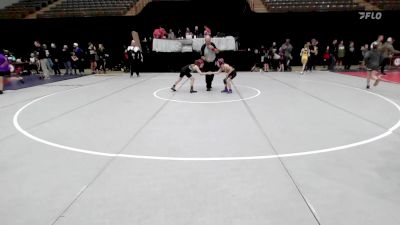 65-70 lbs Rr Rnd 3 - Aubree Evans, Guerrilla Wrestling Academy vs Evelyn Brasher, Bison Takedown Wrestling Club