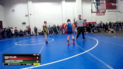 92 lbs Cons. Semi - Kam Fuller, Peru vs Christian Yunker, Carmel USA Wrestling