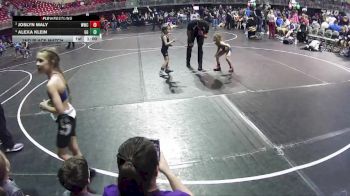 44-47 lbs 2nd Place Match - Joslyn Maly, Wahoo Wrestling Club vs Alexa Klein, GI Grapplers