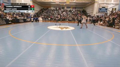 138 lbs 1st Place Match - Rusty Lloyd, St Georges Tech HS vs Dominic Spennato, Salesianum