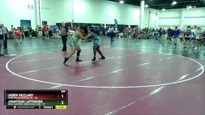 285 lbs Round 2 (8 Team) - Jonathan Lattimore, Head Hunters Wrestling Club vs Jaden Mcclary, Carolina Exteme Black