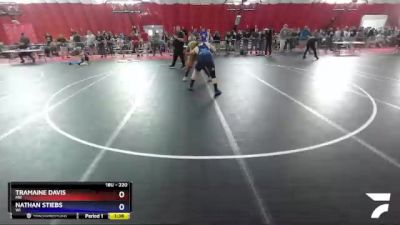 220 lbs Cons. Round 1 - Tramaine Davis, MN vs Nathan Stiebs, WI