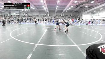 132 lbs Rr Rnd 2 - Tristan Bradley, CentralMD Grey vs Austin Brinegar, CKWA