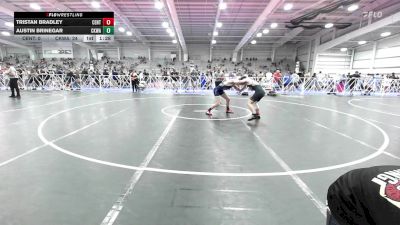 132 lbs Rr Rnd 2 - Tristan Bradley, CentralMD Grey vs Austin Brinegar, CKWA