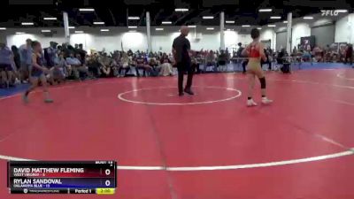 71 lbs Placement Matches (8 Team) - David Matthew Fleming, West Virginia vs Rylan Sandoval, Oklahoma Blue