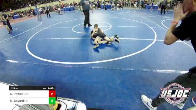 76 lbs Consi Of 8 #1 - Raiden Peltier, Smith Wrestling Academy vs Natalie Cayard, F-5 Grappling