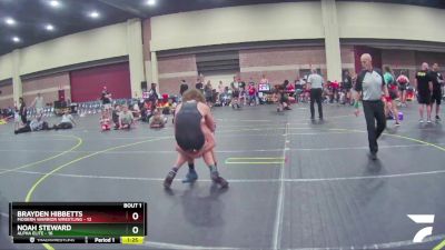 155 lbs Finals (2 Team) - Brayden Hibbetts, Modern Warrior Wrestling vs Noah Steward, Alpha Elite