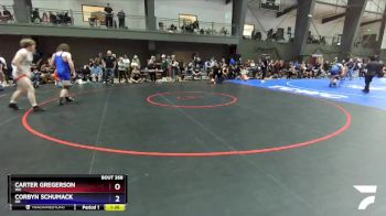 190 lbs Cons. Round 1 - Carter Gregerson, WA vs Corbyn Schumack, OR