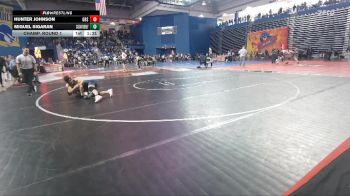 150 lbs Champ. Round 1 - Miguel Sigaran, Caesar Rodney vs Hunter Johnson, Grassfield