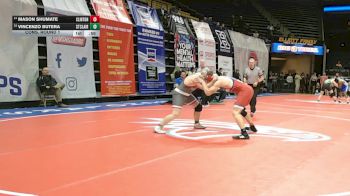 215 Class 2 lbs Cons. Round 1 - Mason Shumate, Clinton vs Vincenzo Butera, St. Clair