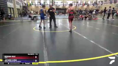 113 lbs Cons. Round 2 - Roman Kile, Iowa vs Jayden Luna, Sebolt Wrestling Academy
