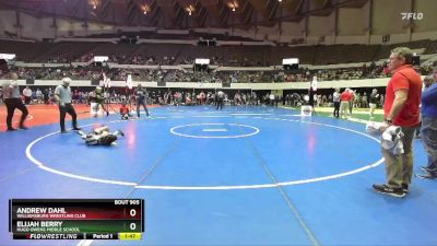 National 6-8 85 Champ. Round 1 - Elijah Berry, Hugo Owens Middle School vs Andrew Dahl, Williamsburg Wrestling Club