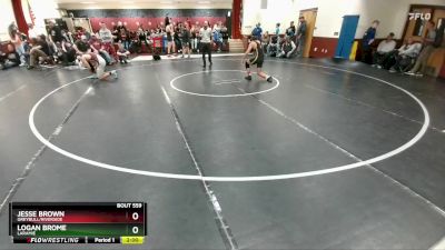 144 lbs Cons. Round 5 - Jesse Brown, Greybull/Riverside vs Logan Brome, Laramie