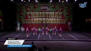 Valley All-Stars - SuperNovas [2024 L1 Mini - Novice - Restrictions Day 1] 2024 Cheer Power Holiday Showdown Houston