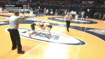 3A 126 lbs Quarterfinal - Oleksandr Havrylkiv, Arlington Heights (Hersey) vs Aidan Durell, Plainfield (North)