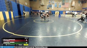 130lbs Cons. Round 4 - Citlali Espinoza, Zillah (Girls) vs Vanessa Weber, Skyview (Girls)
