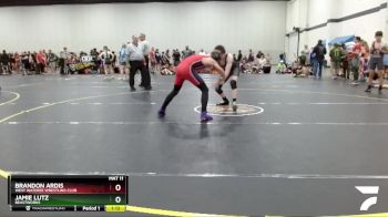 105 lbs Quarterfinal - Brandon Ardis, West Wateree Wrestling Club vs Jamie Lutz, Beastworks