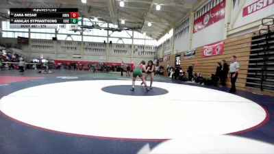 170 lbs Cons. Round 3 - Amalah Syphanthong, Eureka Senior vs Zara Nesar, Amador Valley