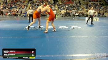 285 lbs Quarterfinal - Aiden Hinkle, Lisbon vs Ben Roundy, Killdeer