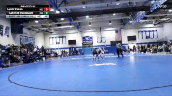 Girls 120 lbs Cons. Semi - Sandy Evans, East Central High School Girls vs Cadence Fillingame, Saraland