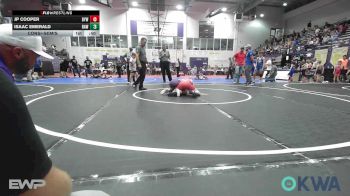 92 lbs Consolation - JP Cooper, Bristow Elementary Wrestling Club vs Isaac Emerald, Raw Wrestling Club