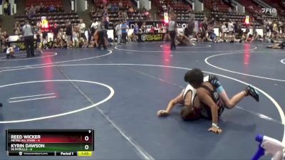 90 lbs Round 3 (4 Team) - Reed Wicker, Metro All Stars vs Kyrin Dawson, MI Pitbulls