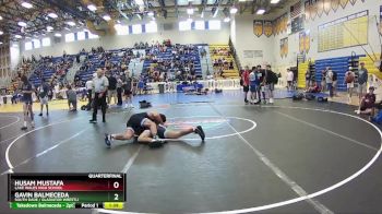 157 lbs Quarterfinal - Husam Mustafa, Lake Wales High School vs Gavin Balmeceda, SOUTH DADE / Gladiator Wrestli