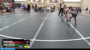 72-76 lbs Round 1 - Dysen Dixon, Rabbit Wrestling Club vs Angel Morales, Grind House Wrestling