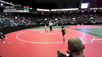 45 lbs Champ. Round 1 - Attikus Tucker, GGBA vs Jimmy Smith, BRK3