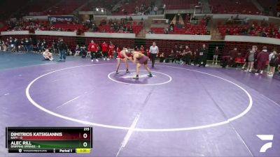 215 lbs 2nd Wrestleback And Semi-finals(16 Team) - Dimitrios Katsigiannis, Katy vs Alec Rill, Dripping Springs