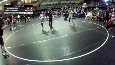 113 lbs Champ. Round 1 - Kenley Harris, Hawks Wrestling Club (Lincoln) - Girls vs Payton Murray, Nebraska Wrestling Academy