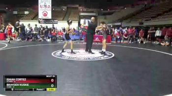 120 lbs Round 4 (16 Team) - Isaiah Cortez, SCVWA vs Brayden Kuskie, TCWA