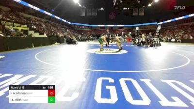 150 lbs Round Of 16 - Anthony Manno, Newport Harbor vs Laird Root, Poway