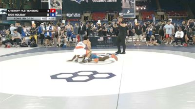 175 lbs Cons. Rd Of 64 - Kristoff Plettenberg, Iowa vs Jude Holiday, California