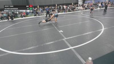 100 lbs Cons. Sub-rd Of 32 - Oliver Davidson, Jack Pine Savage vs Jessy Timm, MWC