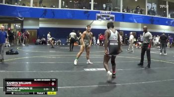 174 lbs Cons. Round 2 - Timothy Brown Iii, Unattached-HS vs Kamryn Williams, Unattached-HS