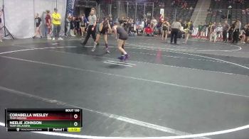 92 lbs Quarterfinal - Neelie Johnson, Team Oklahoma vs Corabella Wesley, Team Indiana