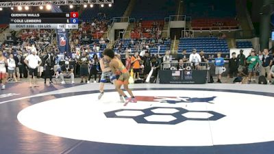 106 lbs Cons. Semis - Quentin Walls, California vs Cole Lemberg, Illinois