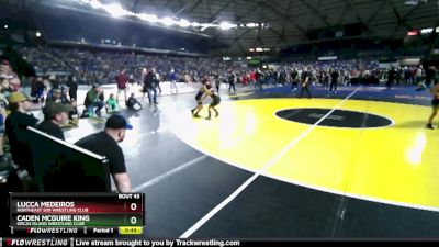 62 lbs Champ. Round 1 - Lucca Medeiros, NorthEast 509 Wrestling Club vs Caden McGuire King, Orcas Island Wrestling Club