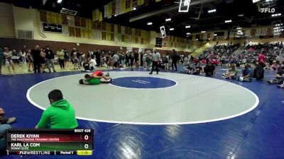 106 lbs Semifinal - Karl La Com, Poway Elite vs Derek Kiyan, The Mantanona Training Center