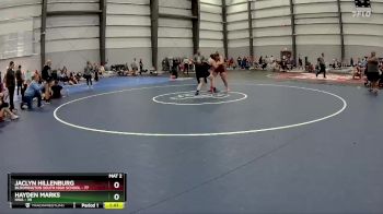 180 lbs Round 3 - Jaclyn Hillenburg, Bloomington South High School vs Hayden Marks, HWA