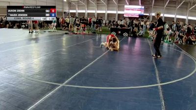 132 lbs Cons. Round 4 - Jaxon Ziehn, California vs Nash Jensen, Delta Wrestling Club